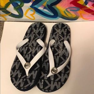 Michael Kors rubber flip flops
